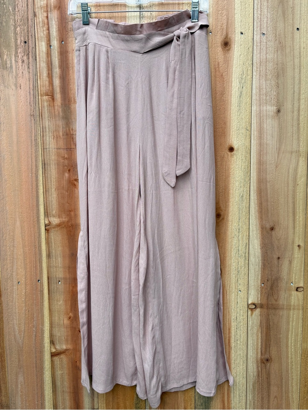 Mustard Seed Wide Leg Flowy Beige/Blush Pants